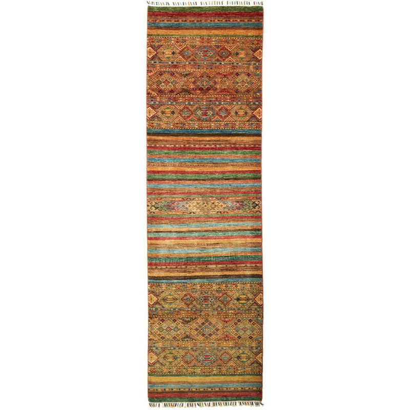 Rug Samarkand Pakistan 82x282 Brown Terracotta