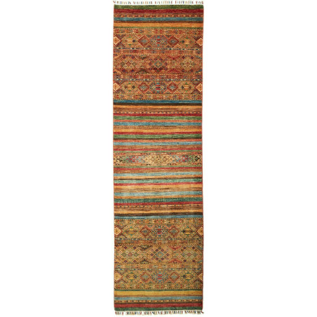 Rug Samarkand Pakistan 82x282 Brown Terracotta