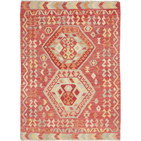 Hand Made Rug Kilim Afghanistan 124x173 Red Bei