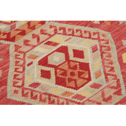Hand Made Rug Kilim Afghanistan 124x173 Red Bei