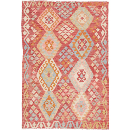 Hand Made Rug Kilim Afghanistan 120x178 Red Bei