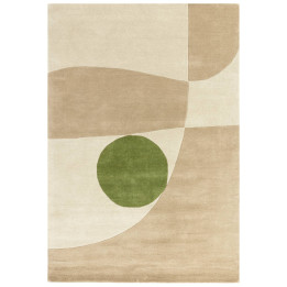 Rug Reef abstract beige ivory olive green 120x17
