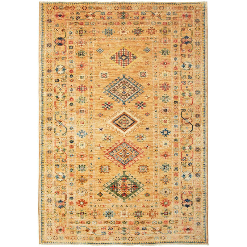 Kazak Fine 147x214 Cm Kazak Fine, Pakistan, Hand-carded