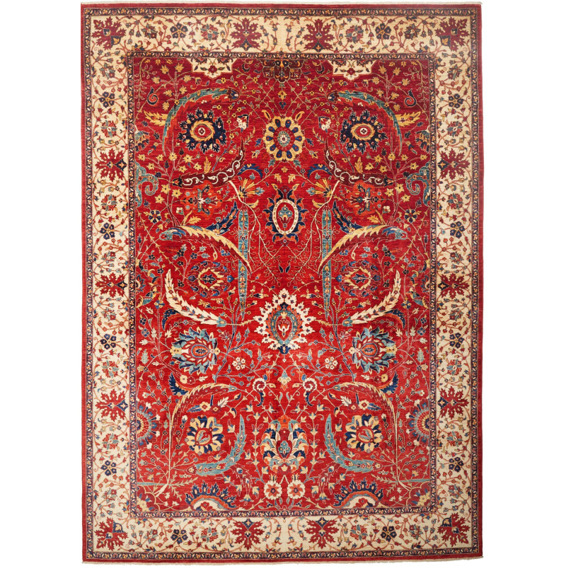 Rug Aryana Fine Pakistan 242x340 Red Cream