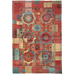 Rug Mamlouk Pakistan 200x303 Red Blue