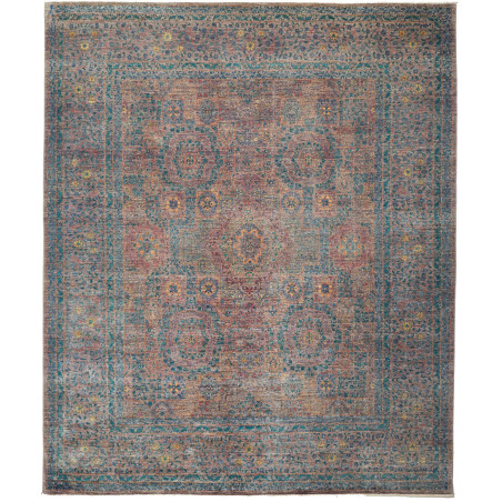 Rug Mamlouk Pakistan 254x301 Muted Teal Terraco