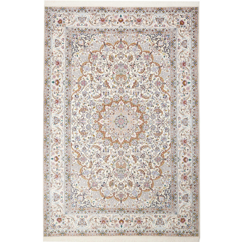 Nain 9la 206x303 Cm Nain 9la, Persia, Hand-carded Wool And