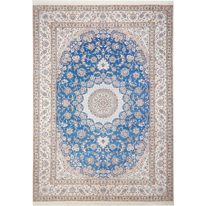 Nain 9la 253x359 Cm Nain 9la Persia Hand-carded Wool And
