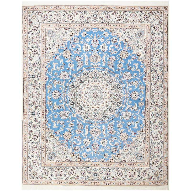 Nain 9la 203x257 Cm Nain 9la, Persia, Hand-carded Wool And