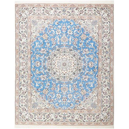 Nain 9la 203x257 Cm Nain 9la, Persia, Hand-carded Wool And