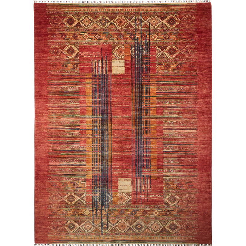 Rug Siva Pakistan 266x360 Terracotta Red Deep B