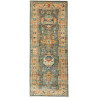 Rug Tribal Pakistan 80x198 Petrol Blue Ochre