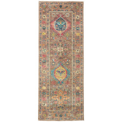 Rug Tribal Pakistan 78x203 Earthy Brown Taupe