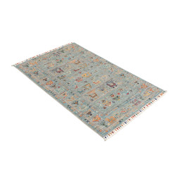 Hand Made Rug Rubin Pakistan 80x125 Light Blue