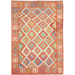 Hand Made Rug Kilim Afghanistan 123x178 Orange