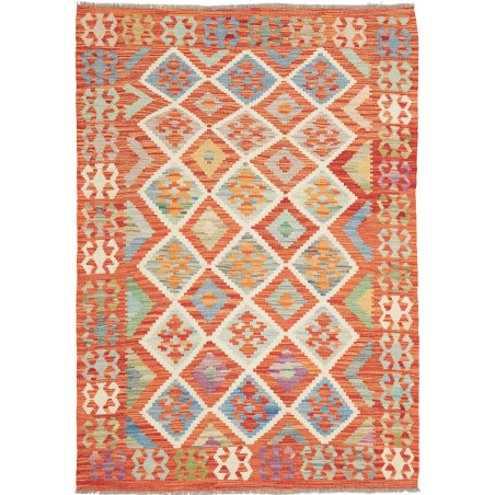 Hand Made Rug Kilim Afghanistan 123x178 Orange