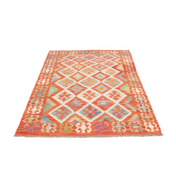 Hand Made Rug Kilim Afghanistan 123x178 Orange