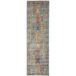 Rug Tribal Pakistan 80x273 Muted Teal-blue Terr