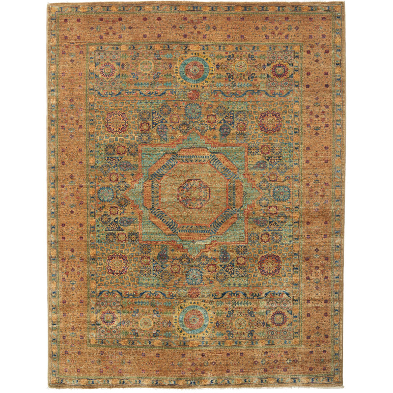 Rug Mamlouk Pakistan 148x201 Golden Bronze Blue