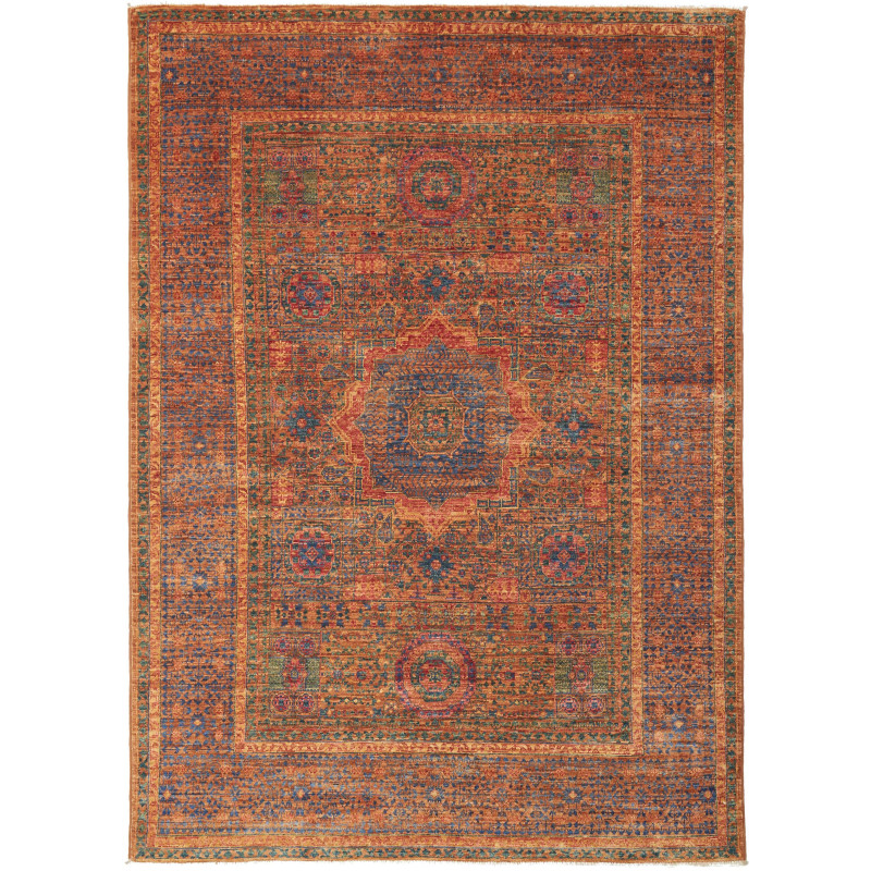 Rug Mamlouk Pakistan 147x205 Burnt Orange Indig