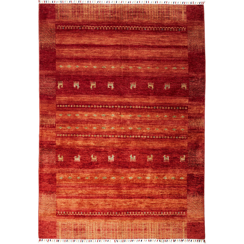 Siva 165x235 Cm Siva. Pakistan. Material: Hand-carded Wool