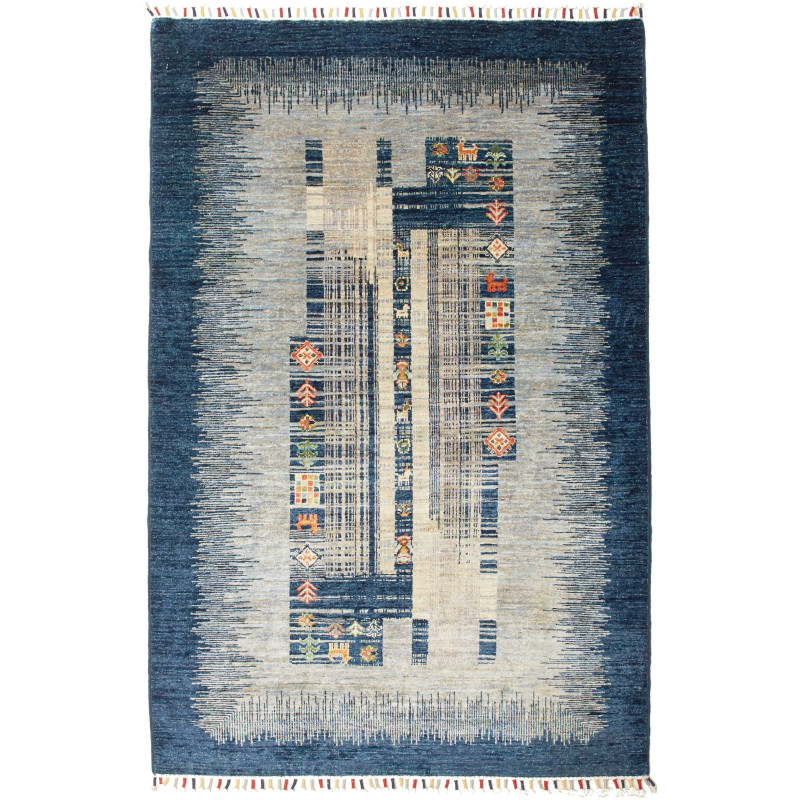 Siva 122x185 Cm Siva, Pakistan, Hand-carded Wool