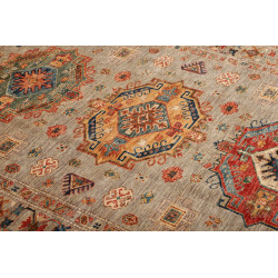 Tappeto Kazak Fine Pakistan 153x209 Grigio Tort