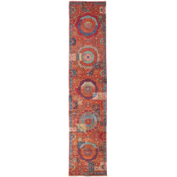 Rug Mamlouk Pakistan 86x402 Orange Blue