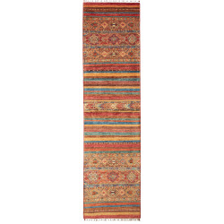 Samarkand 79x308 Cm Samarkand, Pakistan, Hand-carded Wool