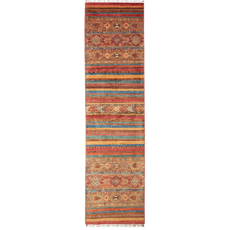 Samarkand 79x308 Cm Samarkand, Pakistan, Hand-carded Wool