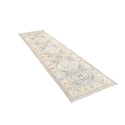 Rug Kazak Afghanistan 81x292 Cream Off White Pa