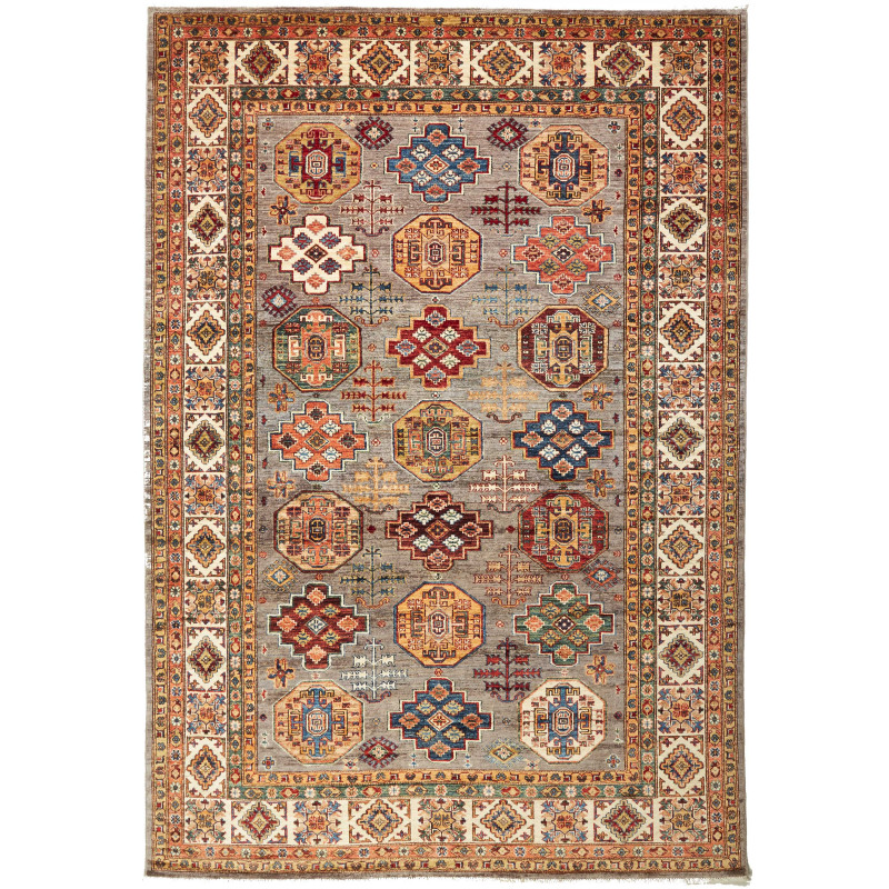 Kazak Fine 210x307 Cm Kazak Fine, Pakistan, Hand-carded Wool