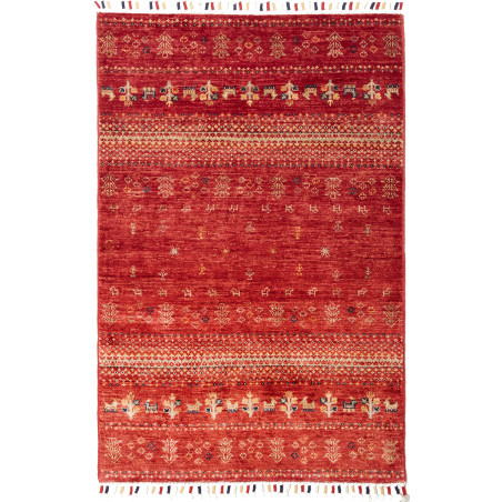 Rug Siva Pakistan 79x121 Deep Red Beige