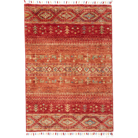 Rug Siva Pakistan 80x117 Red Terracotta