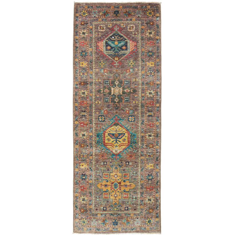 Rug Tribal Pakistan 80x204 Distressed Brown Tea