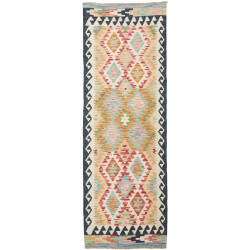 Kilim 65x194 Cm Kilim, Afghanistan, Hand-carded Wool (pile),