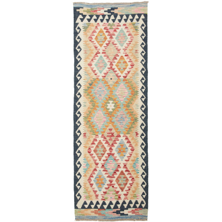 Kilim 65x194 Cm Kilim, Afghanistan, Hand-carded Wool (pile),