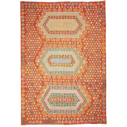 Kilim 203x290 Cm Kilim, Afghanistan, Hand-carded Wool (warp: