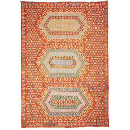 Kilim 203x290 Cm Kilim, Afghanistan, Hand-carded Wool (warp: