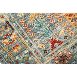Rug Tribal Pakistan 80x273 Muted Teal-blue Terr