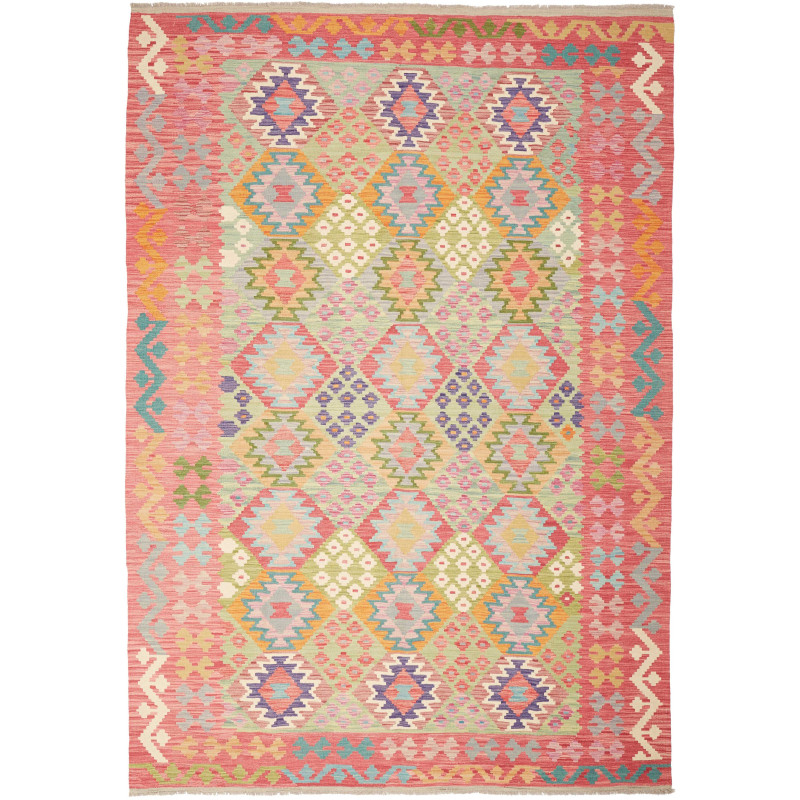 Kilim 205x293 Cm Kilim Afghanistan, Hand-carded Wool And