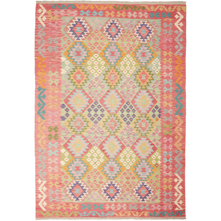 Kilim 205x293 Cm Kilim Afghanistan, Hand-carded Wool And