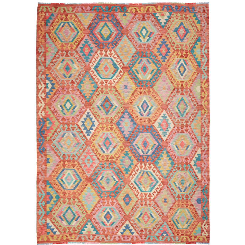Kilim 207x293 Cm Kilim Afghanistan Hand-carded Wool (warp: