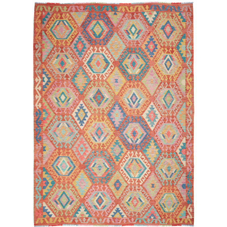 Kilim 207x293 Cm Kilim Afghanistan Hand-carded Wool (warp: