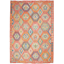 Kilim 208x297 Cm Kilim, Afghanistan, Hand-carded Wool (warp: