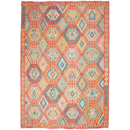 Kilim 208x297 Cm Kilim, Afghanistan, Hand-carded Wool (warp: