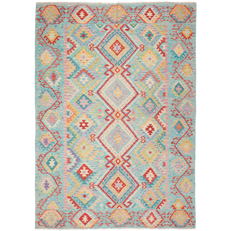 Kilim 205x290 Cm Kilim Afghanistan Hand-carded Wool (cotton