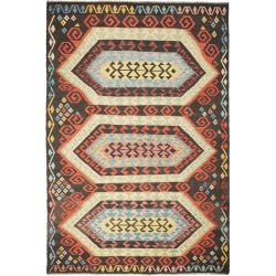 Kilim 202x305 Cm Kilim, Afghanistan, Hand-carded Wool, 0.3