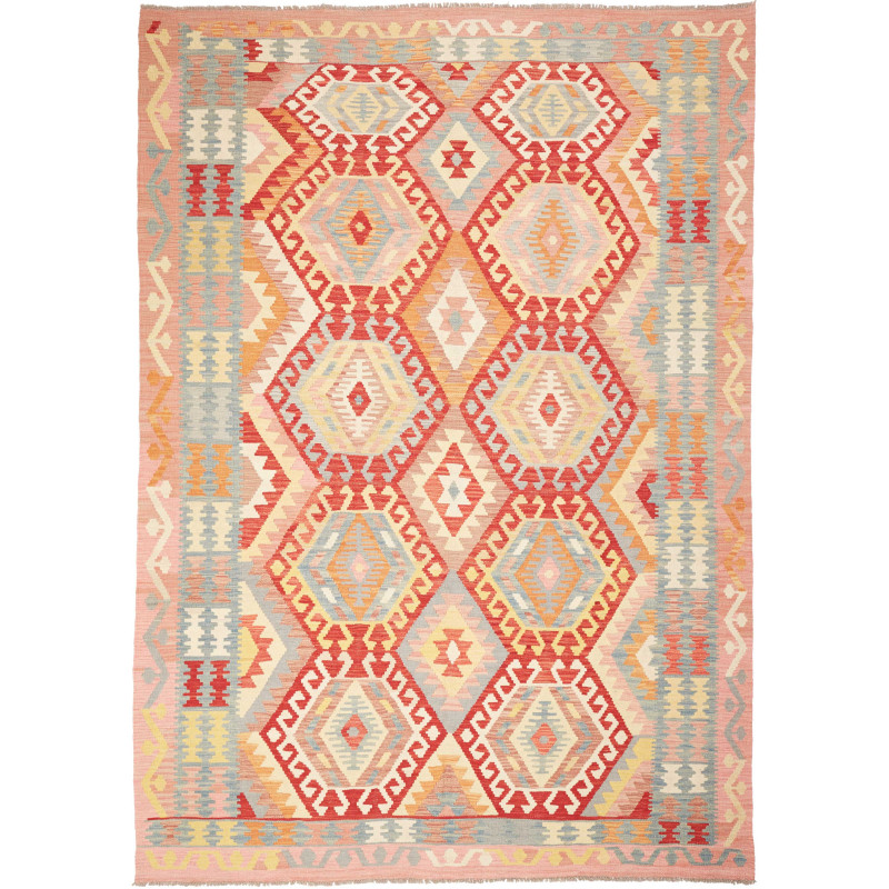 Kilim 211x299 Cm Kilim Afghanistan Hand-carded Wool Cotton