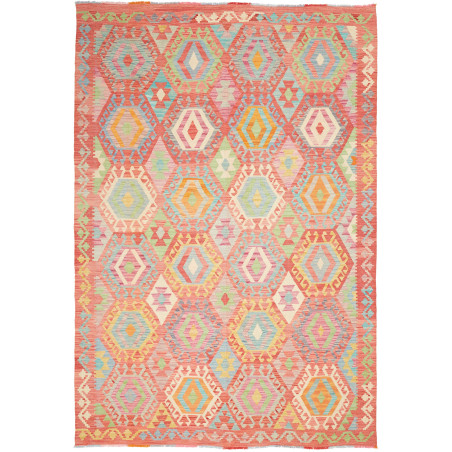 Kilim 201x287 Cm Kilim, Afghanistan, Hand-carded Wool (warp: